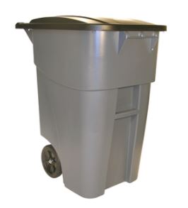 CAN TRASH 50GAL ROLLOUT W/ 8